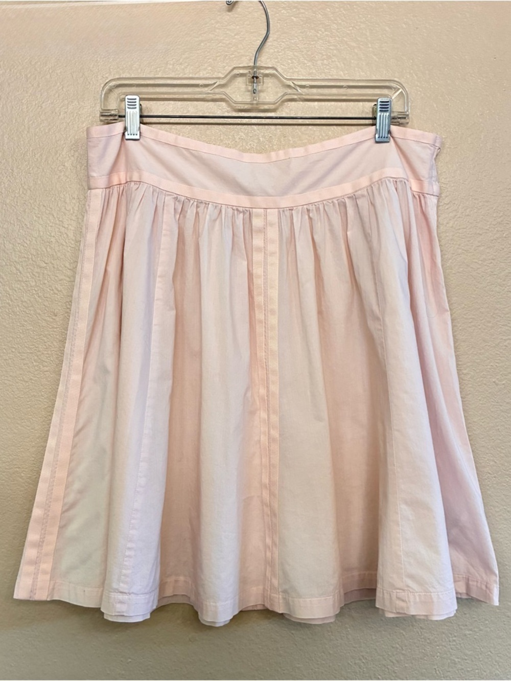 Club Monaco Women’s blush Light Pink Trim Detail Circle Flowy Skirt Size 10